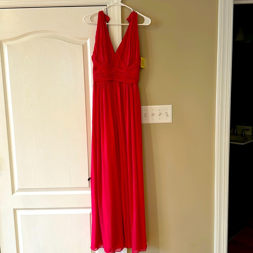 NWT Dessy Collection full length chiffon dress